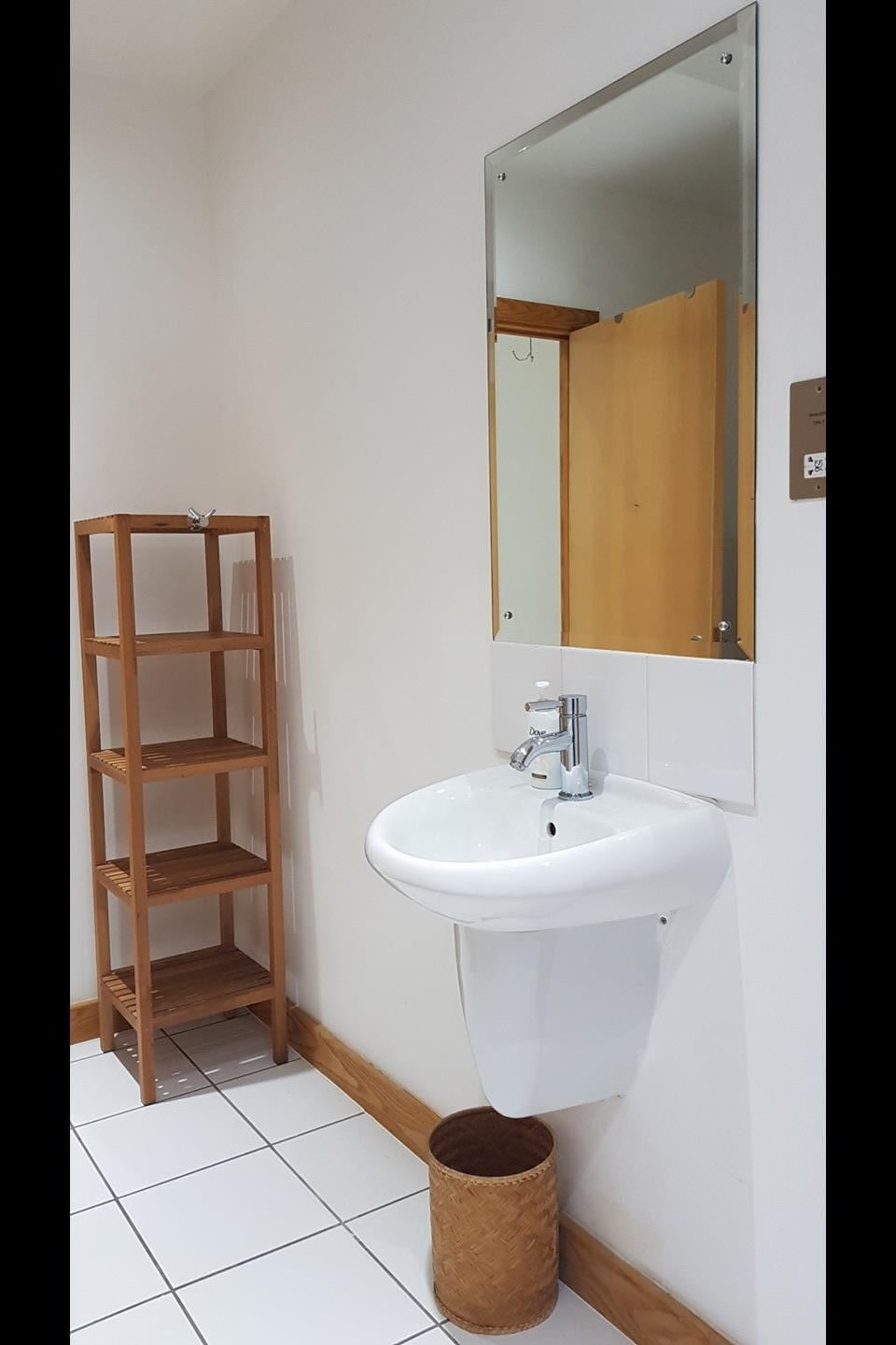 Bathroom in the example apartment
